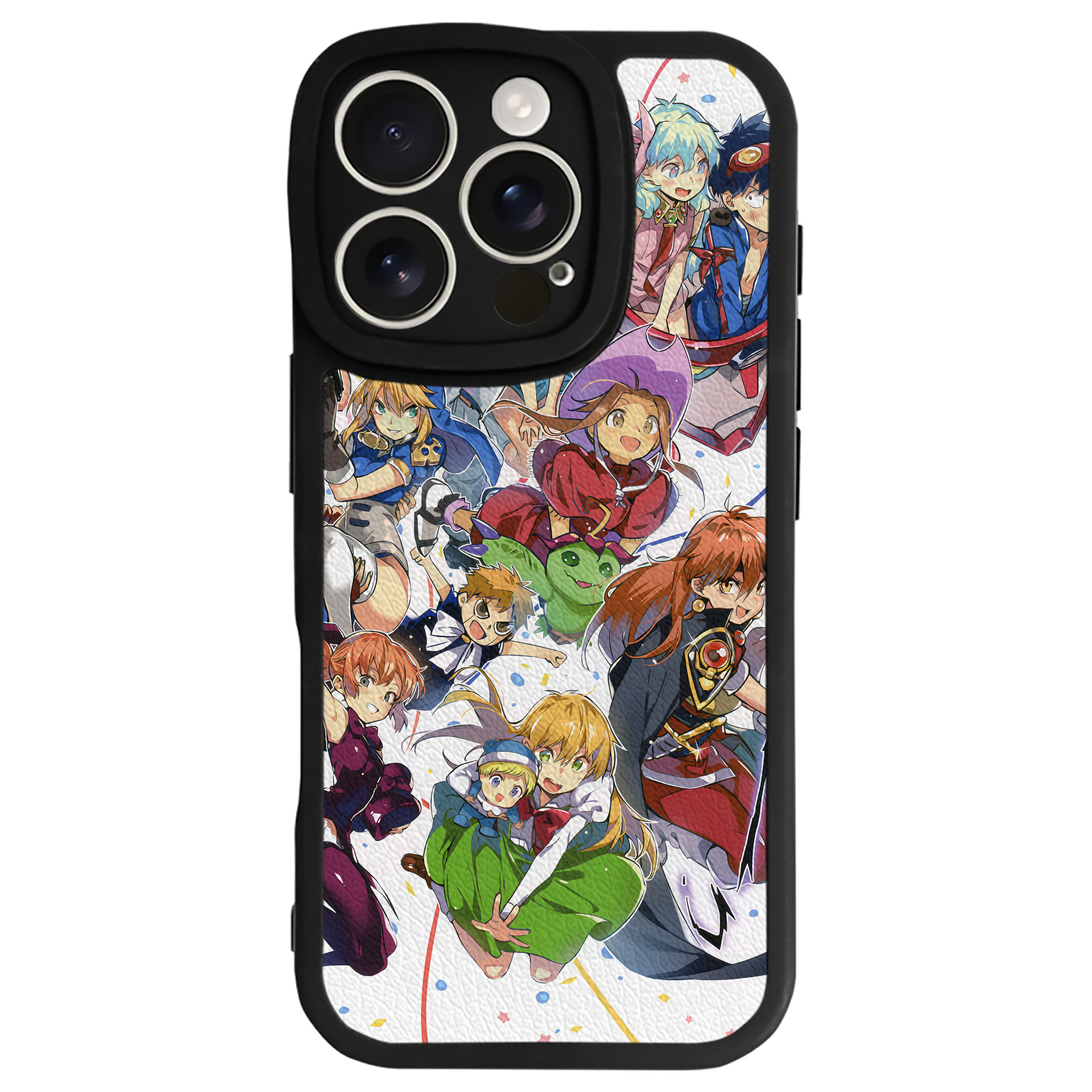 （画像用） Digimon デジタルモンスター/デジモン 【iPhone 16シリーズ対応】シリコンスマホケース（レザー調） 材質：シリコン